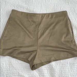 Suede Dress Shorts